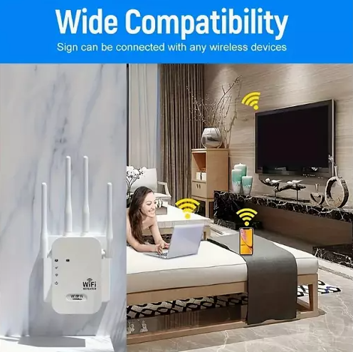 1200Mbps WiFi Range Extender Repeater Wireless Signal Booster