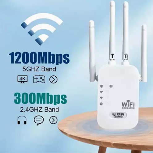 1200Mbps WiFi Range Extender Repeater Wireless Signal Booster