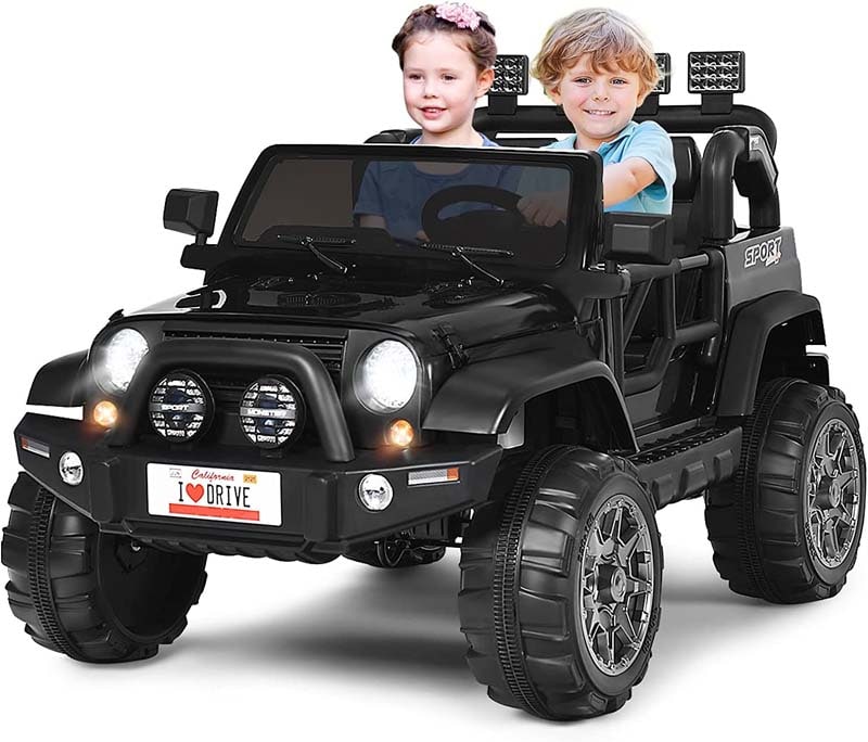 2-Seater Kids Ride on Truck, 12V Battery Electric Toddler Motorized Vehicles Riding Toy Car with Remote Control