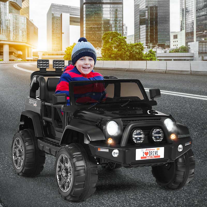 2-Seater Kids Ride on Truck, 12V Battery Electric Toddler Motorized Vehicles Riding Toy Car with Remote Control