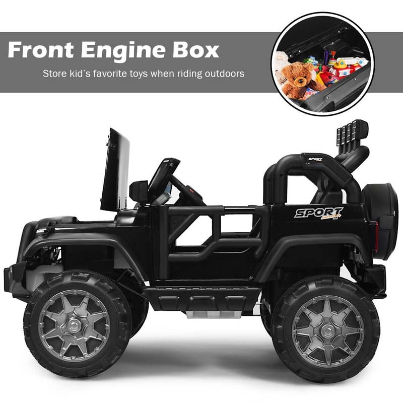 2-Seater Kids Ride on Truck, 12V Battery Electric Toddler Motorized Vehicles Riding Toy Car with Remote Control