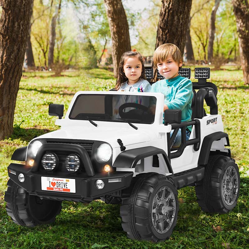 2-Seater Kids Ride on Truck, 12V Battery Electric Toddler Motorized Vehicles Riding Toy Car with Remote Control