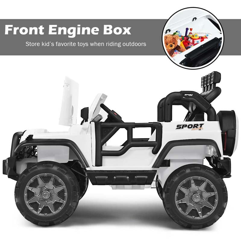 2-Seater Kids Ride on Truck, 12V Battery Electric Toddler Motorized Vehicles Riding Toy Car with Remote Control