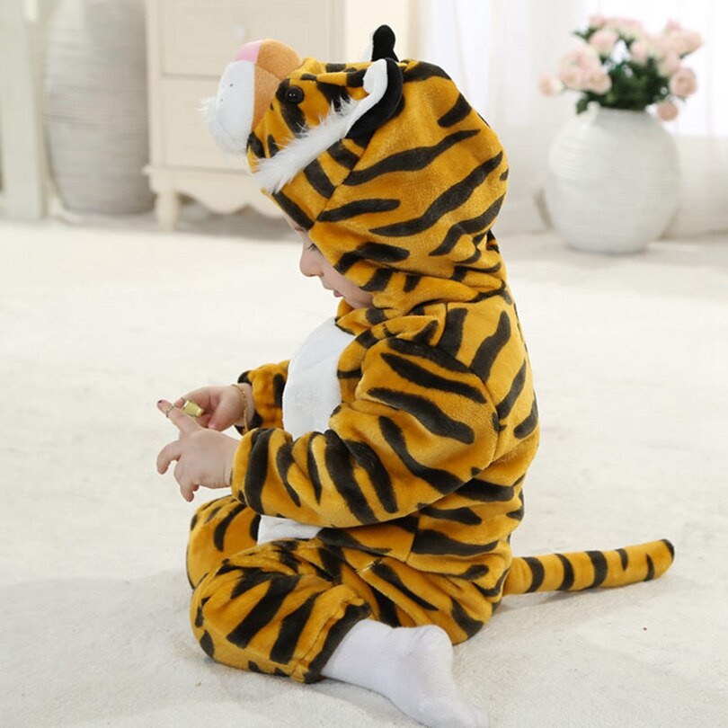 -20%Baby romper with tiger design