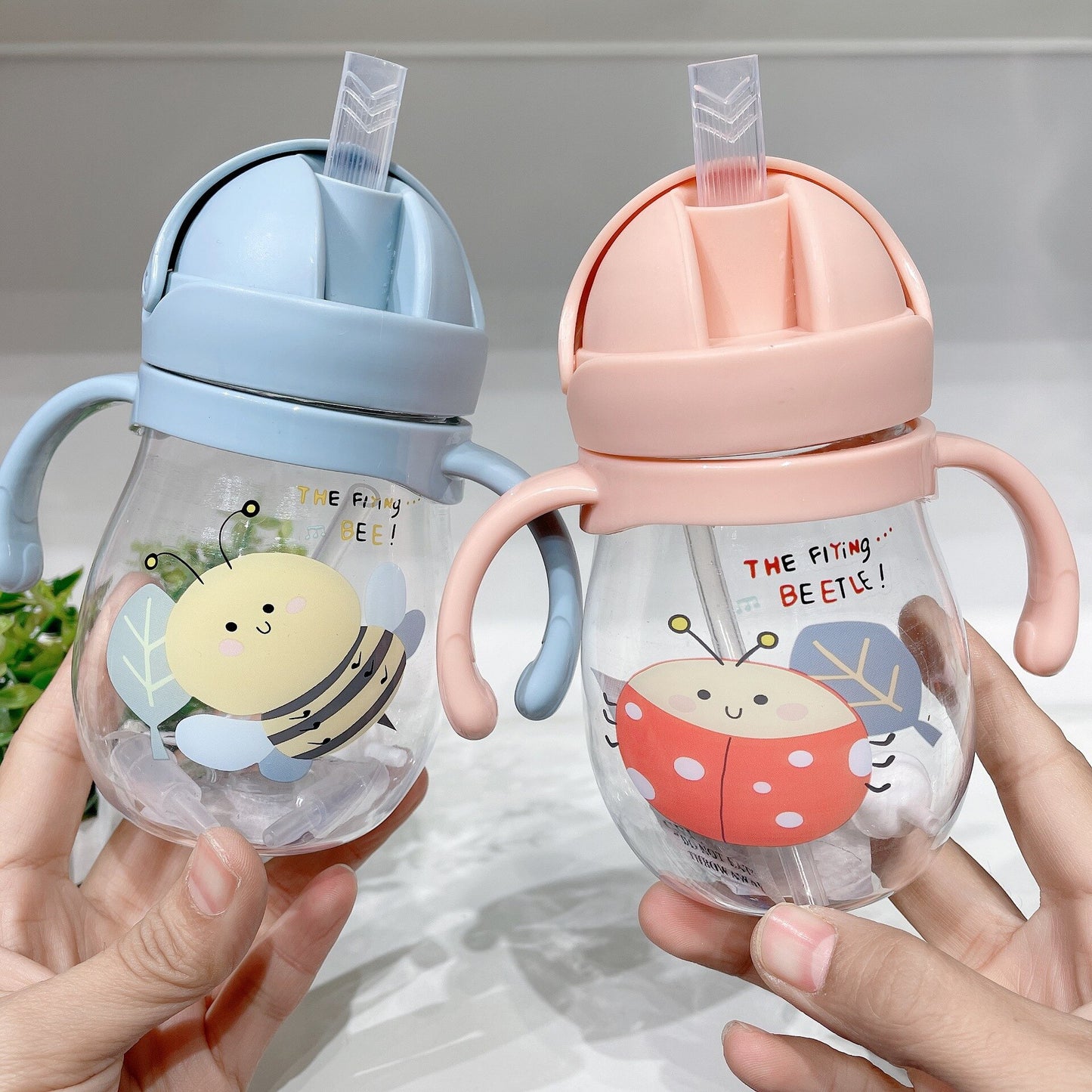 -20% baby drinking bottle with straw
