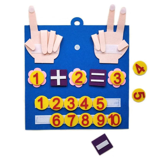 -30% Montessori  Felt Finger Numbers Toy
