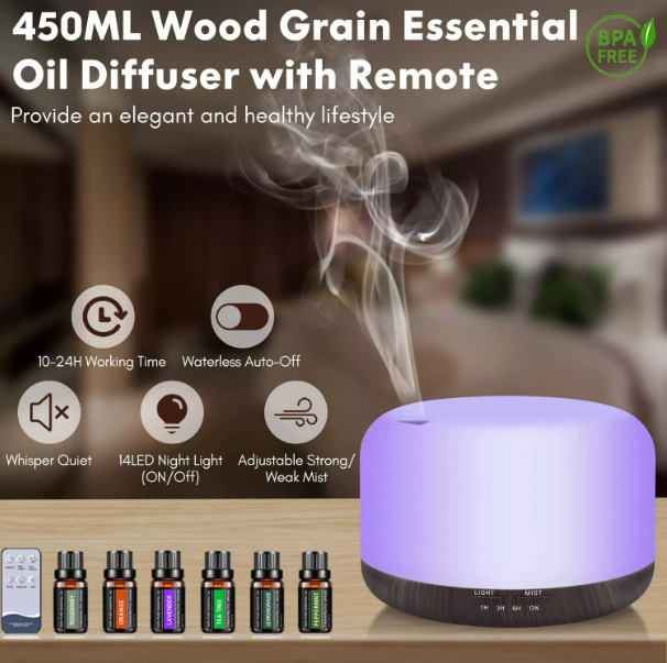 Electric Oil Scented Aromatherapy Aroma Diffuser Ultrasonic Homedics Scent