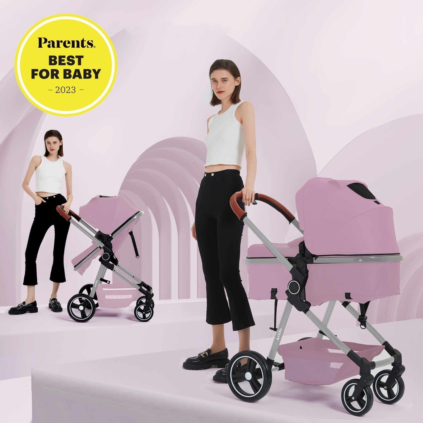 Arlifo™ Best 2-In-1 Baby Infant Foldable Stroller For All-Terrain