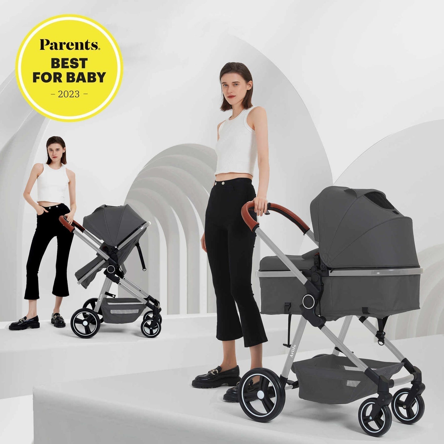 Arlifo™ Best 2-In-1 Baby Infant Foldable Stroller For All-Terrain