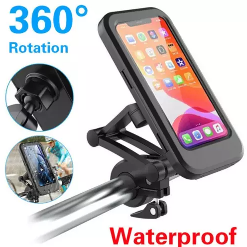 Waterproof Bike & Motorbike Phone Mount – Secure Handlebar Holder for All Smartphones