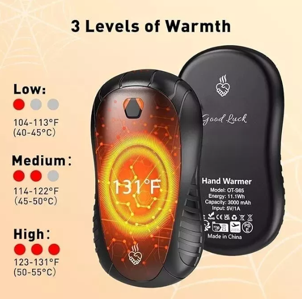 6000mAh Rechargeable Pocket Hand Heat Warmers