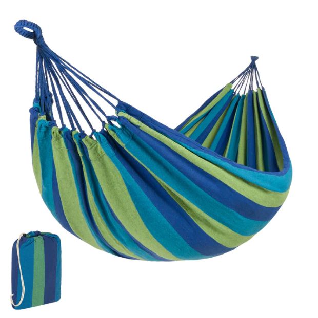 2-Person Brazilian-Style Double Hammock w/ Portable Carrying Bag