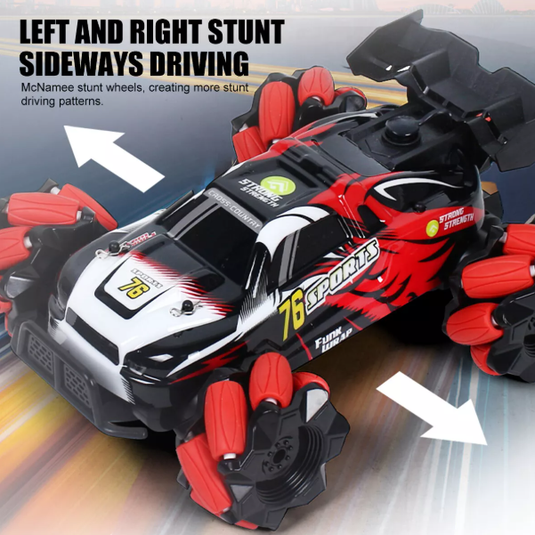 Hand-Controlled 4WD RC Stunt Car – Gesture Sensing Twist & Drift Remote Control Toy