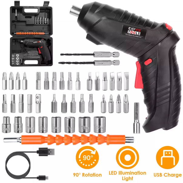 Electrical Cordless Rechargeable Power Screwdriver Set