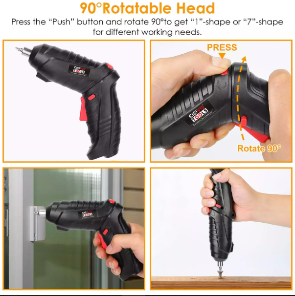 Electrical Cordless Rechargeable Power Screwdriver Set