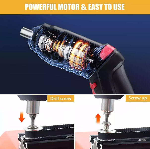 Electrical Cordless Rechargeable Power Screwdriver Set