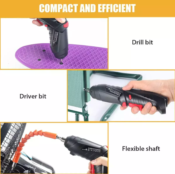 Electrical Cordless Rechargeable Power Screwdriver Set