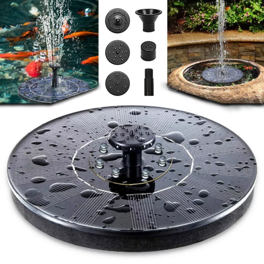 Solar-Powered Fountain – Floating Bird Bath Water Pump for Garden & Outdoor Features