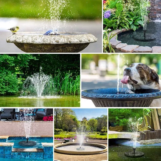 Solar-Powered Fountain – Floating Bird Bath Water Pump for Garden & Outdoor Features