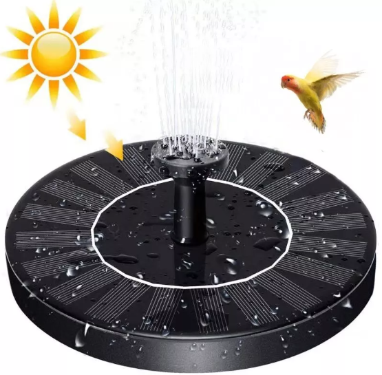 Solar-Powered Fountain – Floating Bird Bath Water Pump for Garden & Outdoor Features