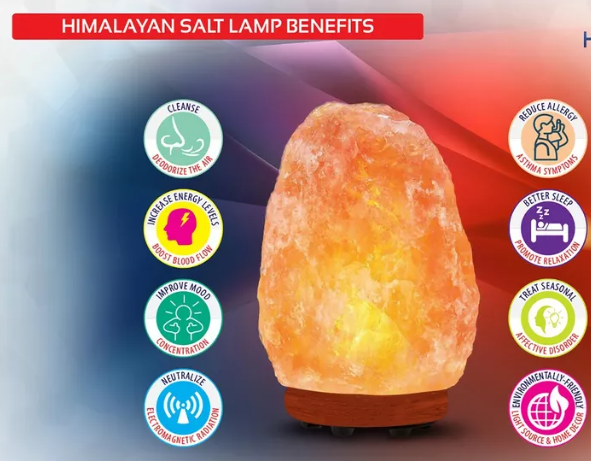 Pink Himalayan Salt Light – Soothing Rock Lamp for Home & Wellness