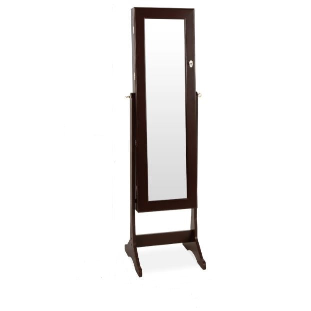 6-Tier Standing Jewelry Mirror Armoire w/ LED Lights