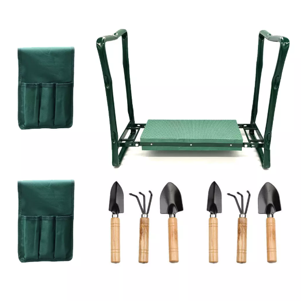 Garden Kneeler & Seat – Foldable, Sturdy Bench with Storage Pouch