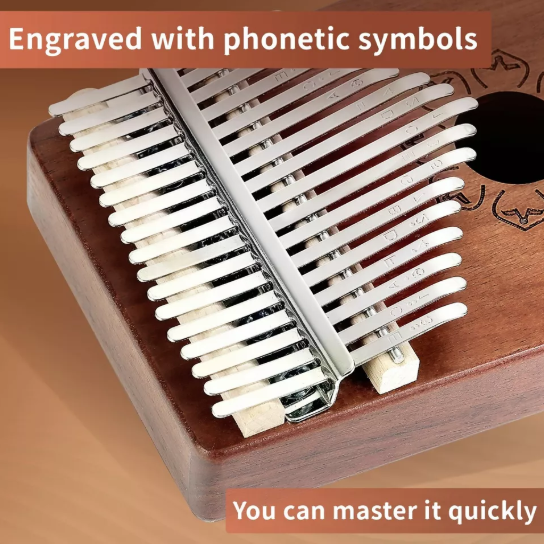 Kalimba Thumb Piano – 17-Key Finger Piano for Relaxing & Soothing Music