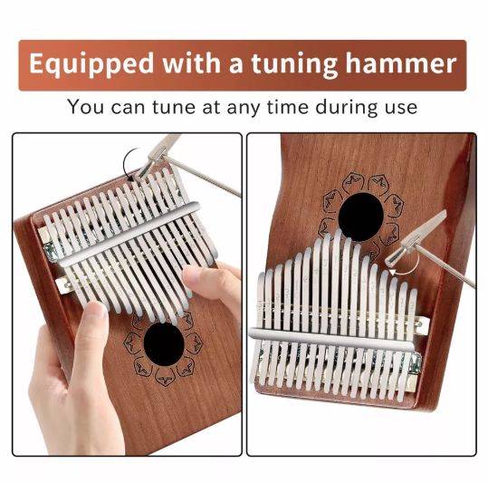 Kalimba Thumb Piano – 17-Key Finger Piano for Relaxing & Soothing Music