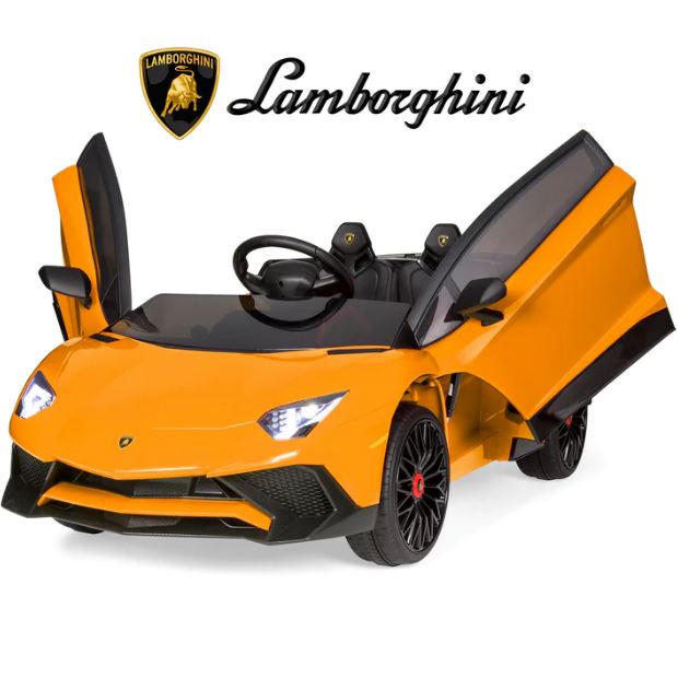 12V Kids Ride On Lamborghini Aventador SV Sports Car Toy w/ Parent Control