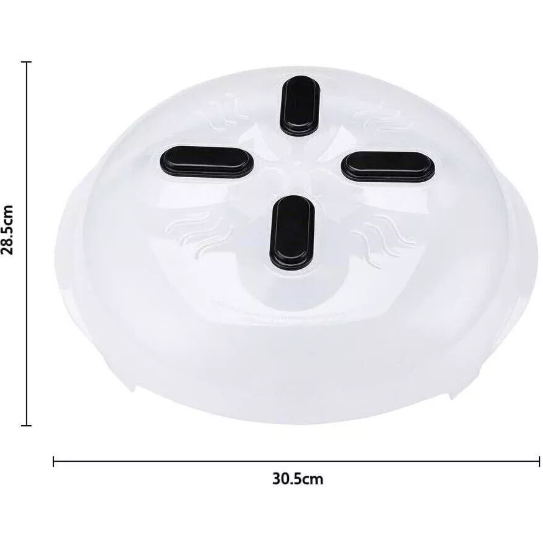 Magnetic Microwave Splatter Cover – Anti-Splatter Guard with Steam Vents & Lid