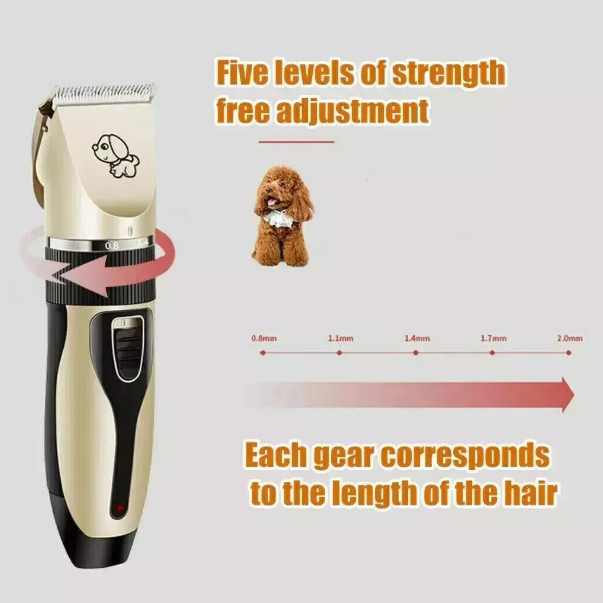 Professional Dog Grooming Clippers – Rechargeable Pet Hair Trimmers for Dogs & Cats