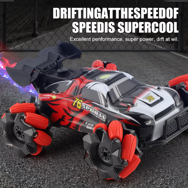 Hand-Controlled 4WD RC Stunt Car – Gesture Sensing Twist & Drift Remote Control Toy