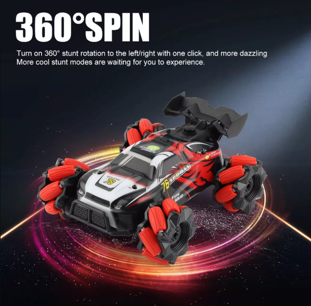 Hand-Controlled 4WD RC Stunt Car – Gesture Sensing Twist & Drift Remote Control Toy