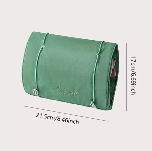 Foldable Toiletries Bag for Women with Multiple Detachable Compartments