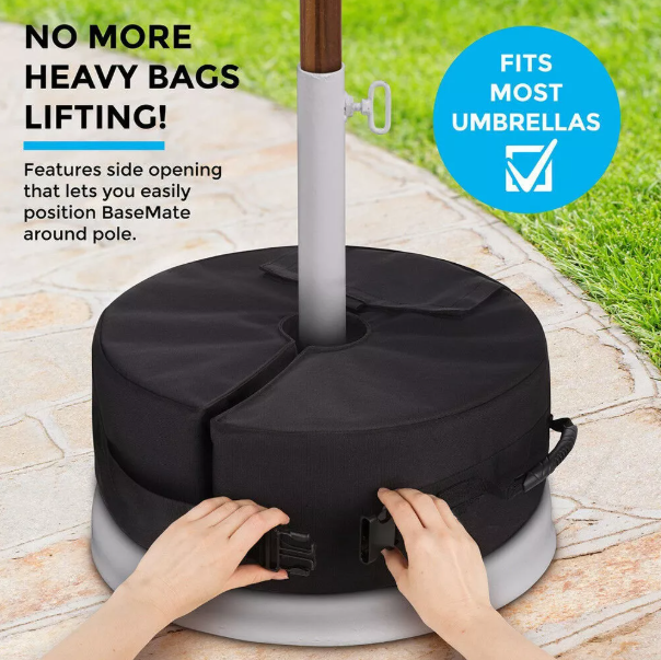 18'' Heavy-Duty Umbrella Base – Outdoor Sandbag Stand for Patio & Garden