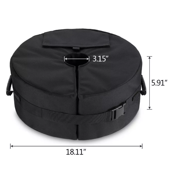 18'' Heavy-Duty Umbrella Base – Outdoor Sandbag Stand for Patio & Garden